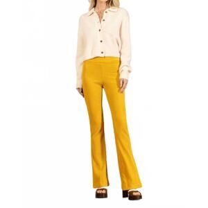 NEW AVENUE MONTAIGNE bellini corduroy pants in mustard